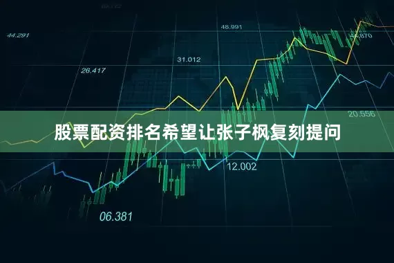 股票配资排名希望让张子枫复刻提问
